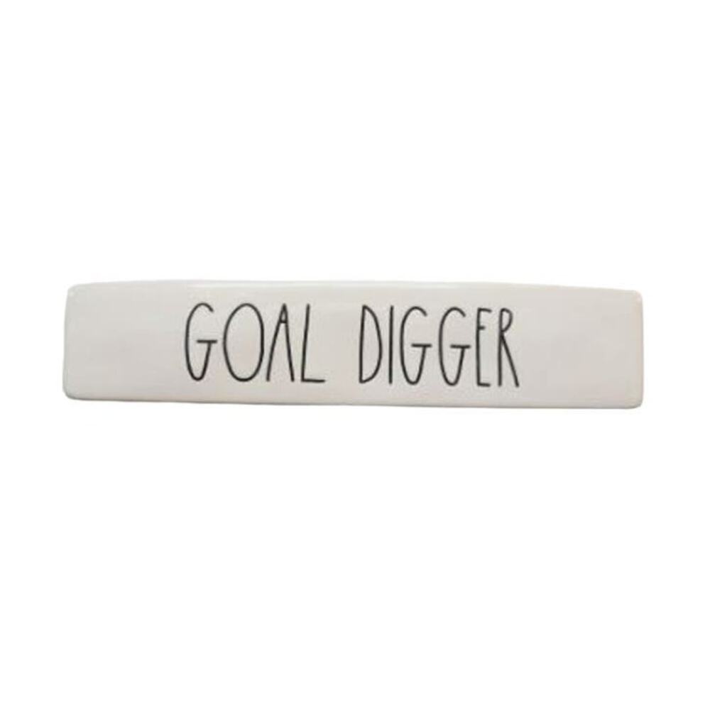 Rae Dunn Ceramic Goal Digger Desk Accent
